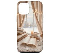 Cozy Winter Haven Snowy Window Scene Festive Book Lover Case for iPhone 12/12 Pro
