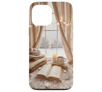 Cozy Winter Haven Snowy Window Scene Festive Book Lover Case for iPhone 13 Pro Max