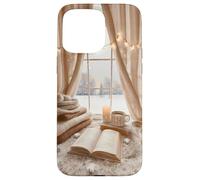 Cozy Winter Haven Snowy Window Scene Festive Book Lover Case for iPhone 15 Pro Max