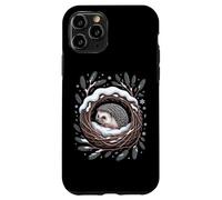 Cozy Winter Hedgehog In Snowy Forest Nest Woodland Case for iPhone 11 Pro