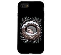 Cozy Winter Hedgehog In Snowy Forest Nest Woodland Case for iPhone SE (2020) / 7/8