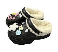 Cozy Winter Memory Foam Slip On Slippers With Detachable Charms For Indoor And Outdoor Comfortable Footwear Arch Support Women Womens Sliders Size 5 Uk Girls