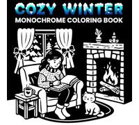 Cozy Winter Monochrome Coloring Book: Quiet your thoughts. Unwind with 50 cozy winter monochrome scenes for teens & adults - fireside moments, quiet ... you need is one color. (One-Color Wonders)
