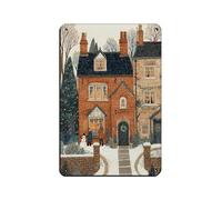 Cozy Winter Morning Tin Sign Vintage Metal Pub Club Cafe Bar Home Wall Art Decoration Poster Retro 8x12inch(20x30cm)