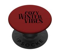 Cozy Winter Vibes! Winter Christmas Snow PopSockets Adhesive PopGrip