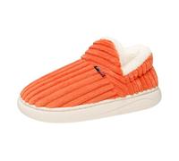 Cozy Winter Women's Slippers Comfortable Indoor Footwear for Home Use Soft and Fuzzy Shoes for Relaxing Moments (Orange, 45)