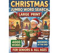 Cozy Winter Word Search for Adults & Seniors: 4000 festive Words, Large Print, 100 Christmas Puzzles, Answers Included (Word Search for All)