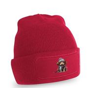 Cozy Wirehaired Dachshund Puppy Dog Beanie Wirehaired Dachshund Dogs Pets Birthday Gift For Him And Her O/S