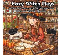 Cozy Witch Days: A Cute & Cozy Coloring Book Filled with Magic, Cats, Potions, and Whimsical Adventures.