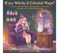 Cozy Witchy & Celestial Magic: A Cute & Whimsical Adult Coloring Book for Stress Relief, Astrology Lovers & Spiritual Relaxation