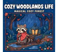 COZY WOODLANDS LIFE: Coloring Book for Teens & Kids Featuring Funny Woodland Animals Doing Cute Things in a Magical Cozy Forest
