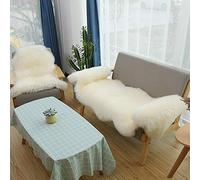 Cozy Wool Sheepskin Car & Sofa Cushion Covers - Warm Seat Cushions for Living Room Bedroom and Car - 2 Pieces 70x195cm - Luxury Comfort & Style