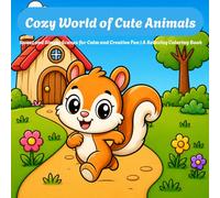 Cozy World of Cute Animals: Sweet and Simple Scenes for Calm and Creative Fun | A Relaxing Coloring Book for Kids