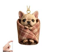 Cozy Wrapped Critters Ornament, Highland Cow Plush Ornaments,Hanging Alpaca Plush Toys, Realistic Plush Toy Soft Fluffy, Birthday Presents for Kids Preschool Realistic (G)