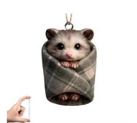 Cozy Wrapped Critters Ornament, Highland Cow Plush Ornaments,Hanging Alpaca Plush Toys, Realistic Plush Toy Soft Fluffy, Birthday Presents for Kids Preschool Realistic (E)