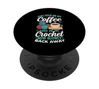 Cozy Yarn and Coffee Lover Lifestyle PopSockets Adhesive PopGrip