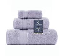 COZYART Lavender Luxury Bath Towels Set 3, Turkish Cotton Hotel Large Bath Towels Bulk for Bathroom, Thick Bathroom Towels Set of 3 with 1 Bath Towels, 1 Hand Towels, 1 Washcloths, 650 GSM.