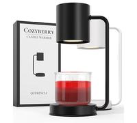 Cozyberry® Querencia Candle Warmer, Compatible with Yankee Candle Large Jar, Metal, Candle Lamp, 110-120V, Dimmable Candle Melter, Candle Warmer Lamp, Small & Large Size Jar Candles (Black)