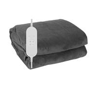 COZYBRITE Electric Heated Throw Blanket Fleece with 9 Heat Settings 9 Hours Timer Auto Shut-off 180x130cm Digital Control Machine Washable TK(180X130)/1.4m2-19S-DT-ST (Grey)