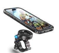 Cozycase Bike Phone Mount for iPhone 14 Pro Waterproof 【One Button Unlock+Auto Lock in One Second】 Metal/Aluminium【360° Rotatable Detachable】 Handlebar Motorbike Road/Mountain Bike Phone Holder