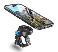 Cozycase Bike Phone Mount for iPhone 16 Waterproof 【One Button Unlock+Auto Lock in One Second】 Metal/Aluminium【360° Rotatable Detachable】 Handlebar Motorbike Road/Mountain Bike Phone Holder