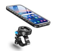 Cozycase Bike Phone Mount for Samsung Galaxy S24 Waterproof 【One Button Unlock+Auto Lock in One Second】 Metal/Aluminium Detachable Handlebar Motorbike Road/Mountain S 24 Bike Phone Holder