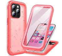 Cozycase for iPhone 13 Pro Waterproof Case Pink - 360 Degree Full Protection Outdoor Armoured Case/Protective Case/Bumper IP68 Waterproof Dustproof Underwater Mobile Phone Case with Camera Protection