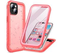 Cozycase for iPhone 15 Pink Case Waterproof, Shockproof [IP68 Waterproof][Built-in Screen & Lens Protector][Dustproof][Real 360°] Full Body Heavy Duty Rugged Protective Phone Case 6.1" Pink