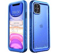 Cozycase TOP Full Waterproof 360 Military Case for iPhone 11, Blue