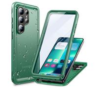 Cozycase TOP Protective Full Body Green Case for S 26 Ultra Slim Shock Water Proof Protection Construction Builders Unbreakable Double Sided Rubber Bumper Armour Rugged Strong S 26 Case