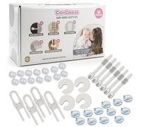 COZYCUDDLES [40 Pieces] Baby Safety Kit Safeguarding Complete Essential Child, Toddler, Baby Proofing Kit - Adjustable Locks for Cabinets, Drawers, Corner Guards, Outlet Covers, Door Pinch Protectors