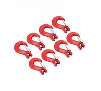 Cozyel Clevis Sling Hook Lifting Clevis Sling Hook Safety Catch Max Lifting Capacity 3.15 Ton For 10mm Chain 8pk, Red