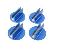 Cozyel For Jacking Point Pad-Replacement For Jacking Magnetic Point Pad-4PCS Pinch Weld Jack Pad Jack Pad Adapter Grooved Magnetic Jack Pad Jacking Puck Pinch Weld Frame Rail Adapter (Blue)
