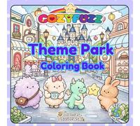 CozyFuzz Theme Park Coloring Book: 45 Bold & Easy Cute and Cozy Amusement Park Scenes for Adults and Teens