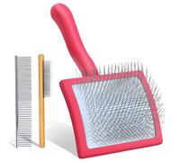 COZYGIFT Dog Slicker Brush for Dogs, Long Hair Doodle Brush, Best Wood