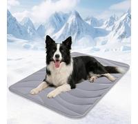 Cozyide Dog Cooling Mat, Large Mat for Dogs, Reversible (Cooling & Warm) Pad for Dog and Cat Use in Creat, Kennel and Sofa, Machine Washable, 40" L x 28" W, Dark Grey
