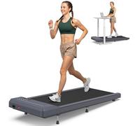 COZYINN 10% Incline Walking Pad Treadmill - Portable Under Desk Small Treadmill for Home/Office, 2.5HP Smart Running Pad with Kinomap/Wellfit App, Voice/Remote/App Control,265 lb Capacity