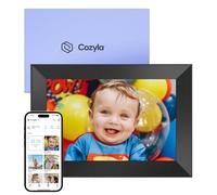 Cozyla Digital Picture Frame WiFi Free Unlimited Storage AI-Powered Send Pictures & Video via Google Photos Email Web Browser App Digital Photo Frame Electronic Picture Frame Slideshow 10.1 Inch Black