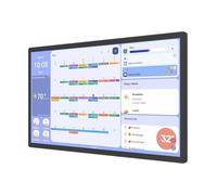 Cozyla 32 Inch Digital Calendar Wall Touch Screen Syncs All Android Tablet Apps To Do List Notepad Electronic Wall Smart Calendar for Family Chore Chart for Kids Adults Meal Planner Wall Mount Black