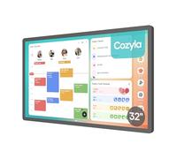 Cozyla Digital Calendar+ 2: 32 inch Wall Planner Touch Screen Chore Chart Customize Dashboard Smart Electronic Calendar for Family Schedules Meal Planner Support Any Google Play App Wall Mount Black