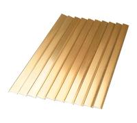 Cozylkx 10pcs Aluminium Angle Trim, 30cm Self-Adhesive Metal L-Shaped Corner Protector 90° Molding Corner Guards for Wall, Fixtures, Stairs & Furniture - 5x10 mm
