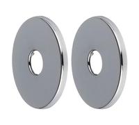 Cozylkx 2pcs Shower Pipe Covers Replacement, Stainless Steel Valve Chrome Pipe Cover Metal Radiator Pipe Cover Shower Kitchen Faucet Accessories, ID 21mm/OD 80mm