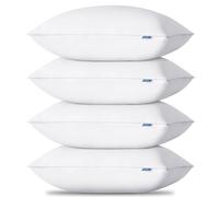 CozyLux Pillows Queen Size Set of 4, Hotel Quality Bed Pillows for Sleeping 4 Pack, Cooling Pillows for Side Back and Stomach Sleepers, Down Alternative Luxury Soft Supportive Fluffy Pillows (18x28)