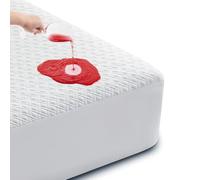 Cozymaker Queen Size 100% Waterproof Mattress Protector, Cooling Bamboo Mattress Cover Fitted 8"-21" Deep Pocket, 3D Air Fabric Soft Breathable bed Mattress Pad Cover Noiseless Washable (White, Queen)