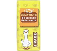 COZYMATE Emergency Underpants Gag Gifts, Travel Out Instant Underwear in Compact Tin Container, Great Funny Useful White Elephant Gift Exchange for Men Women Adult