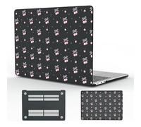 CozyNestCY 13 Inch Cute Cherry Bow Case for MacBook Air Stylish Polka Dots & Minimalism Plastic Hard Shell Touch ID A1932 A2179 M1 A2337 Cute Western Slim Protect Cover for MacBook 13.3”2022-2018