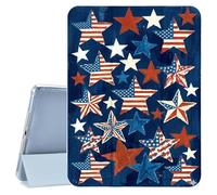 CozyNestCY American Flag Star Art for iPad 6th/5th Generation Case 2018 2017(Model: A1893 A1954 A1822 A1823),Auto Sleep/Wake TPU Back Case with Pencil Holder for iPad 9.7 Inch