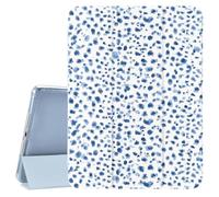 CozyNestCY Blue Dalmatian Dot Watercolorfor iPad Pro 11 Inch Case 4th/3rd/2nd Generation 2022/2021/2020 Leather Cover Auto Sleep/Wake TPU Back Case with Pencil Holder Girl Women