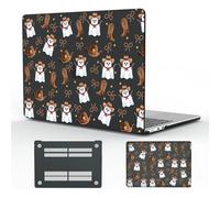CozyNestCY Cute Ghost Western case for MacBook Air 13 Inch Case 2022 2021 2020 2019 2018 Halloween Spooky Cowboy Plastic Hard Shell Touch ID A1932 A2179 M1 A2337 Aesthetic Cool Slim Protective Case