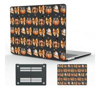 CozyNestCY Fall Leaves Turkey Pumpkin case for MacBook Air 13 Inch Case 2022 2021 2020 2019 2018 Aesthetic Thanksgiving Plastic Hard Shell Touch ID A1932 A2179 M1 A2337 Stylish Slim Protective Case
